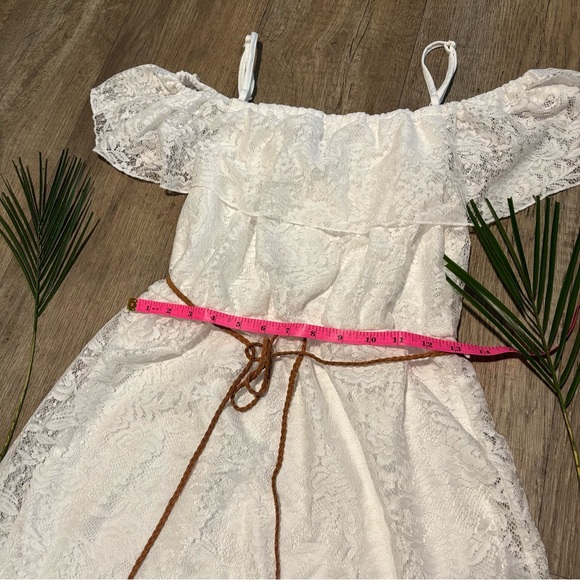 Bailey Blue White Lace Dress - Picture 6 of 9